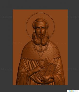 Icons (Holy Martyr Vladimir Krasnovsky, IK_2074) 3D models for cnc