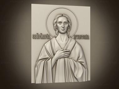 Icons (Icon of Mary of Egypt, IK_2075) 3D models for cnc