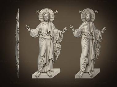 Icons (Iconographic bas-relief of Jesus, IK_2088) 3D models for cnc