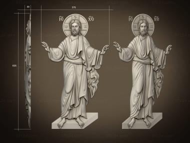 Icons (Iconographic bas-relief of Jesus, IK_2088) 3D models for cnc