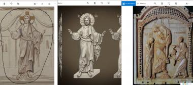 Icons (Iconographic bas-relief of Jesus, IK_2088) 3D models for cnc