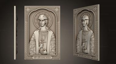 Icons (Blessed Prince Gleb the Passion-bearer, IK_2100) 3D models for cnc