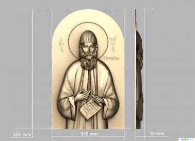 Icons (Icon of saint Paisius, IK_2119) 3D models for cnc