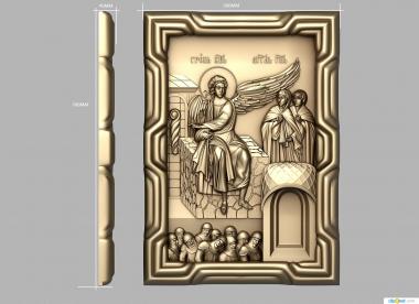 Icons (Icon of the miracle of resurrection, IK_2120) 3D models for cnc