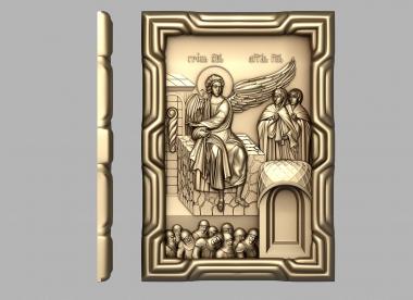 Icons (Icon of the miracle of resurrection, IK_2120) 3D models for cnc