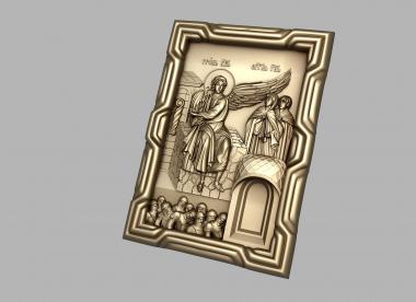 Icons (Icon of the miracle of resurrection, IK_2120) 3D models for cnc