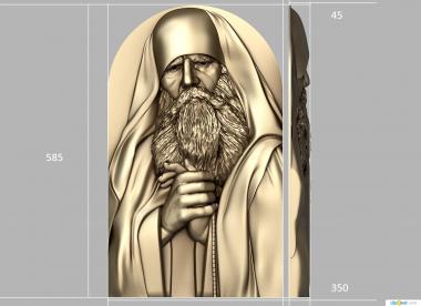 Icons (Portrait of saint Paisius, IK_2121) 3D models for cnc