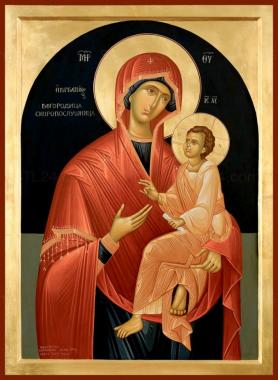 Icons (Icon of the Mother of God Skoroposlushnitsa version1, IK_2123) 3D models for cnc