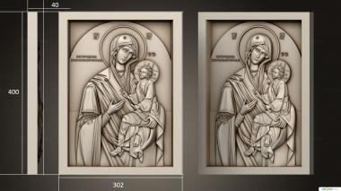 Icons (Icon of the Mother of God Skoroposlushnitsa version1, IK_2123) 3D models for cnc