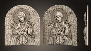 Icons (Variant IK1246 in arched version 1310x940mm, IK_2132) 3D models for cnc