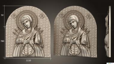 Icons (Variant IK1246 in arched version 1310x940mm, IK_2132) 3D models for cnc