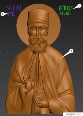 Icons (Saint Ephraim of Neamakrin, IK_2134) 3D models for cnc