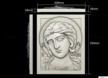 Icons (Face of the Archangel Gabriel, IK_2135) 3D models for cnc