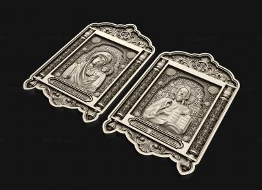 Icons (Our Lady of Kazan and the Lord Almighty, IK_2137) 3D models for cnc