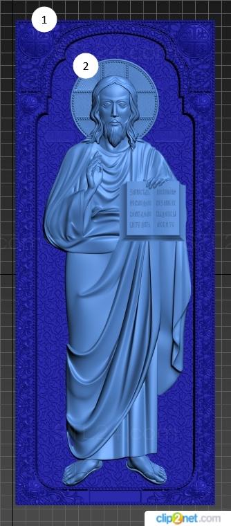 Icons (The Lord Almighty, IK_2138) 3D models for cnc