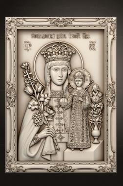 Icons (Icon of the Unfading color of the Most Holy Theotokos, IK_2145) 3D models for cnc