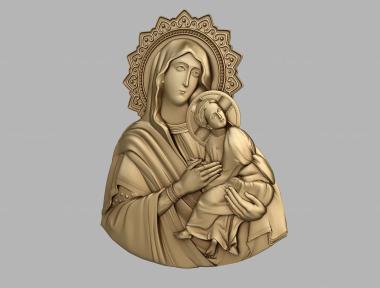 Icons (Medallion of the Mother of God, IK_2149) 3D models for cnc