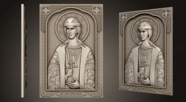 Icons (Blessed Prince Gleb the Passion Bearer version1, IK_2154) 3D models for cnc