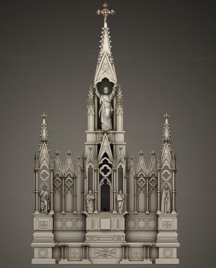 Iconostasis (Catholic iconostasis, IKN_0240) 3D models for cnc