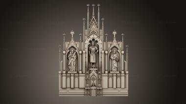 Iconostasis (Gothic iconostasis, IKN_0243) 3D models for cnc