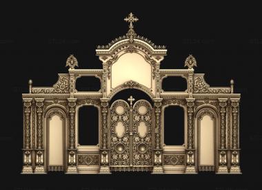 Iconostasis ( New version IKN 0045, IKN_0245) 3D models for cnc