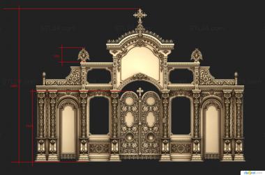 Iconostasis ( New version IKN 0045, IKN_0245) 3D models for cnc