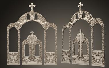 Iconostasis (Iconostasis, IKN_0246) 3D models for cnc