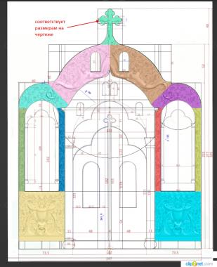 Iconostasis (Iconostasis, IKN_0247) 3D models for cnc