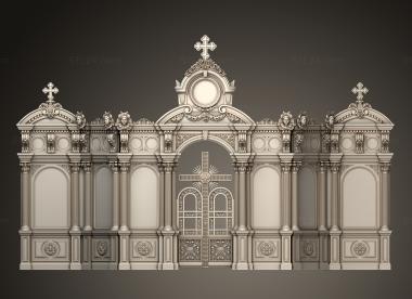 Iconostasis (Option 2 in dimensions IKN 0054, IKN_0248) 3D models for cnc