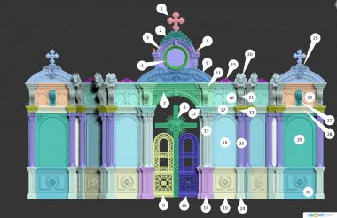 Iconostasis (Option 2 in dimensions IKN 0054, IKN_0248) 3D models for cnc