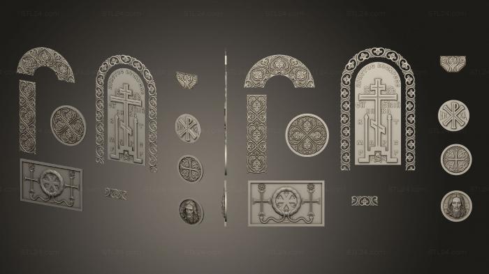 Iconostasis (Chapel ornaments, IKN_0250) 3D models for cnc