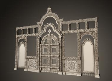 Iconostasis (Iconostasis for the Federal Penitentiary Service, IKN_0253) 3D models for cnc