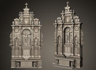 Iconostasis (Catholic Iconostasis, IKN_0264) 3D models for cnc