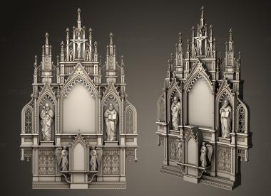 Iconostasis (Catholic Iconostasis, IKN_0264) 3D models for cnc