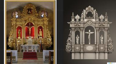 Iconostasis (Catholic Iconostasis, IKN_0265) 3D models for cnc