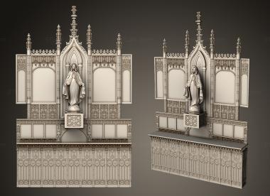 Iconostasis (Gothic Iconostasis, IKN_0270) 3D models for cnc