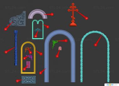 Iconostasis (Classic Iconostasis, IKN_0273) 3D models for cnc