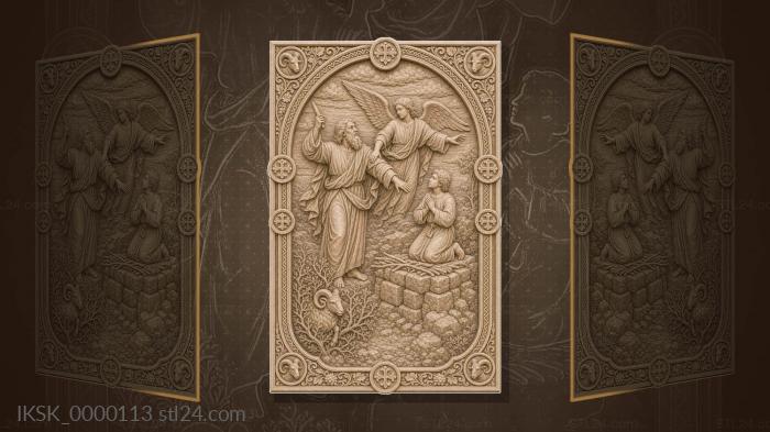 Sacrifice of Abraham - Abraham and Isaac 3d STL model