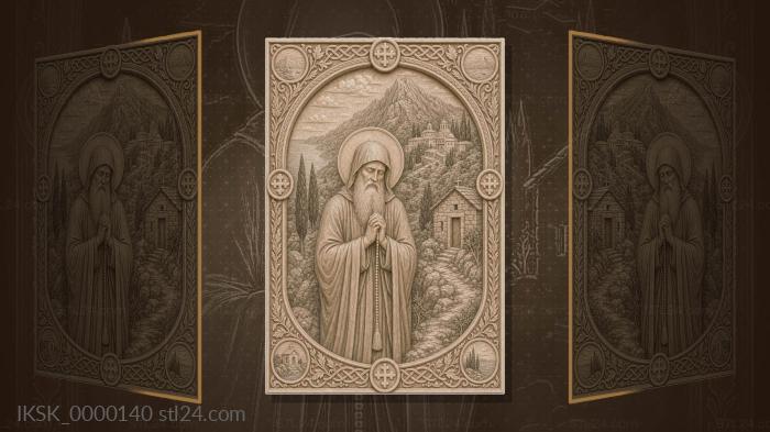 Silouan of Athos - monk on Athos and prayer 3d STL model