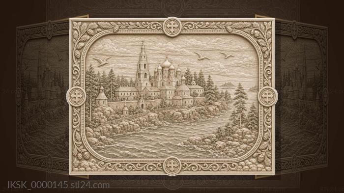 Valaam Monastery - monastery and Ladoga 3d STL model