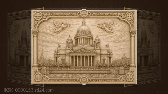 St. Isaacs Cathedral - columns and dome 3d STL model