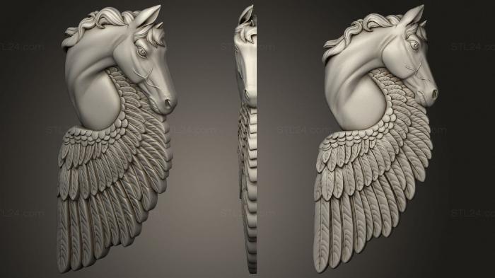 Animals (Pegasus, JV_0139) 3D models for cnc