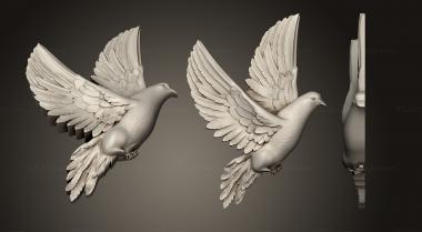 Animals (Pigeon, JV_0148) 3D models for cnc