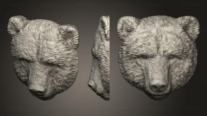 Животные (Медведь, JV_0149) 3D модель для ЧПУ станка