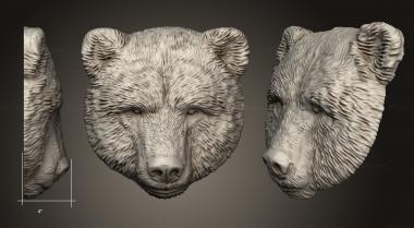 Животные (Медведь, JV_0149) 3D модель для ЧПУ станка