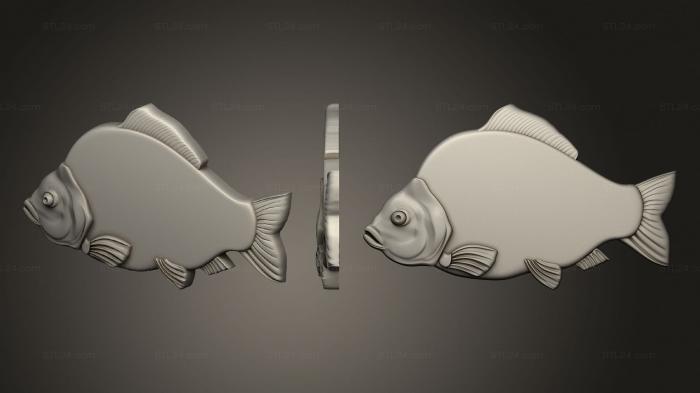 Cutting board in the form of fish