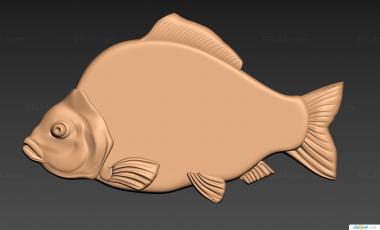Animals (Cutting board in the form of fish, JV_0164) 3D models for cnc