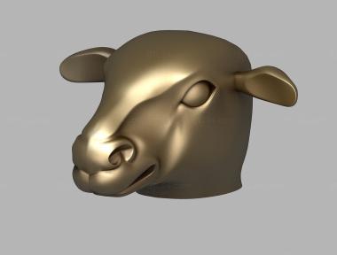 Animals (Ram's head, JV_0177) 3D models for cnc