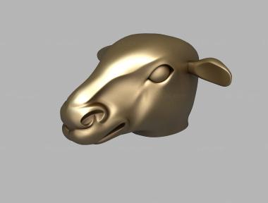 Animals (Ram's head, JV_0177) 3D models for cnc