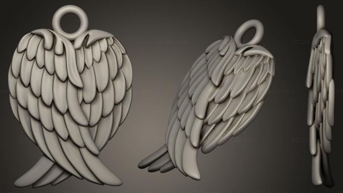 Angel wings pendant